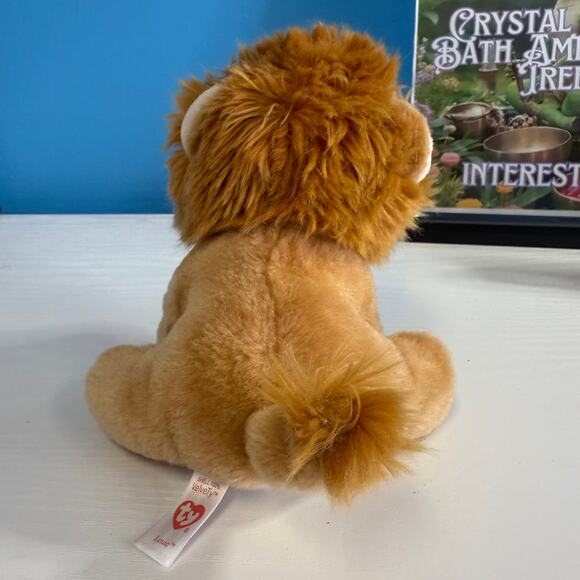 TY Beanie Boo Louie Lion 6” VelveTy Plush EUC - Picture 3 of 5